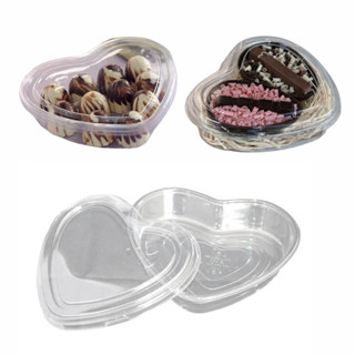 10 un Embalagem Doce Coração Ideal Premium 260ml C/ Tampa G620 - Galvanotek em Oferta na Shopee