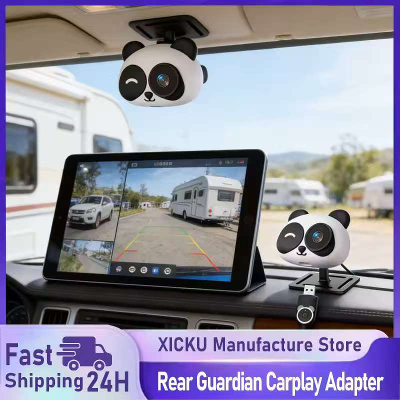 Ottocast Cabin Care Adaptador Carplay Sem Fio Câmera De Carro Para Bebê Banco Traseiro 1080P 150 ° Monitor De Com Visão 