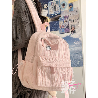 Bonito menina estudante pequena mochila simples All-Match cor sólida mini mochila leve classe viagem mini mochila
