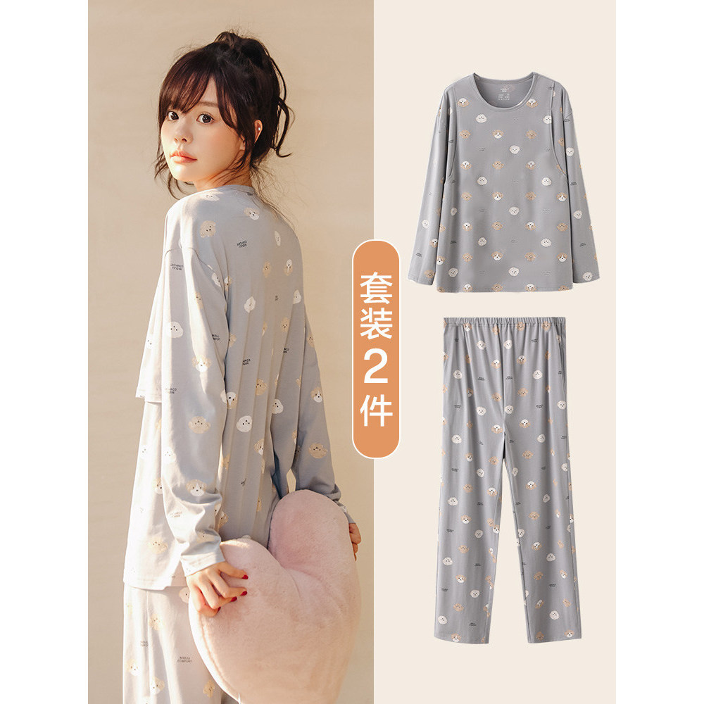 Roupas de confinamento primavera verão puro algodão pós-parto pijamas para grávidas verão estilo fino pós-parto roupas d