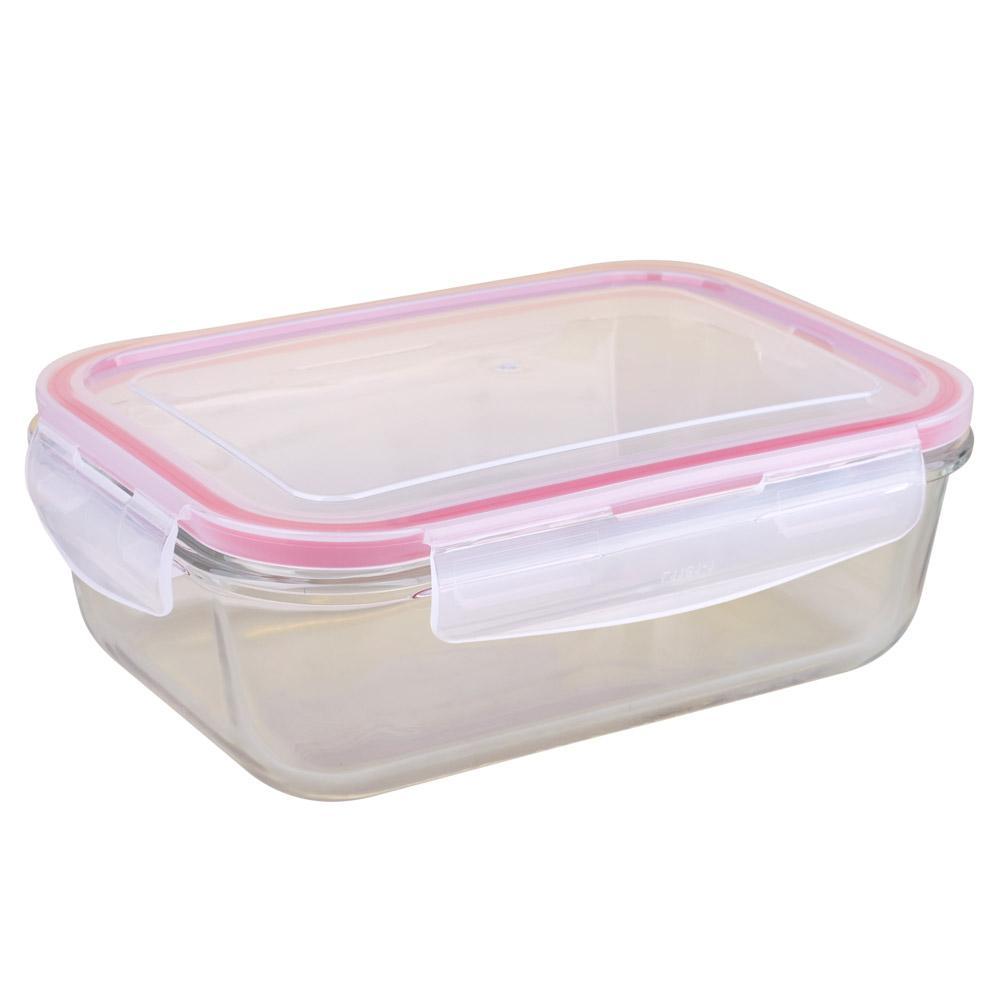 Pote Retangular de Vidro 1180ml com Tampa Hermética Cazza Pop Glass em Oferta na Shopee