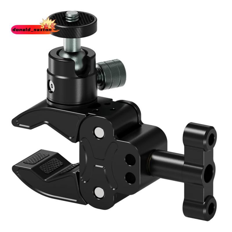 [Rápido D] Multifuncional Universal Fotografia Gimbal Suporte 1/4 Parafuso Cabeça Esférica Metal Caranguejo Garra Câmera