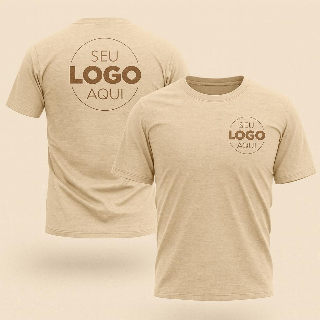 Camiseta Personalizada Basica Estampada Uniforme Empresa 100% Algodão Logo seu personalizado
