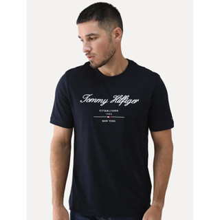 Camiseta Tommy Hilfiger Masculina Embroidered Est. 1985 New York Azul Marinho em Oferta na Shopee