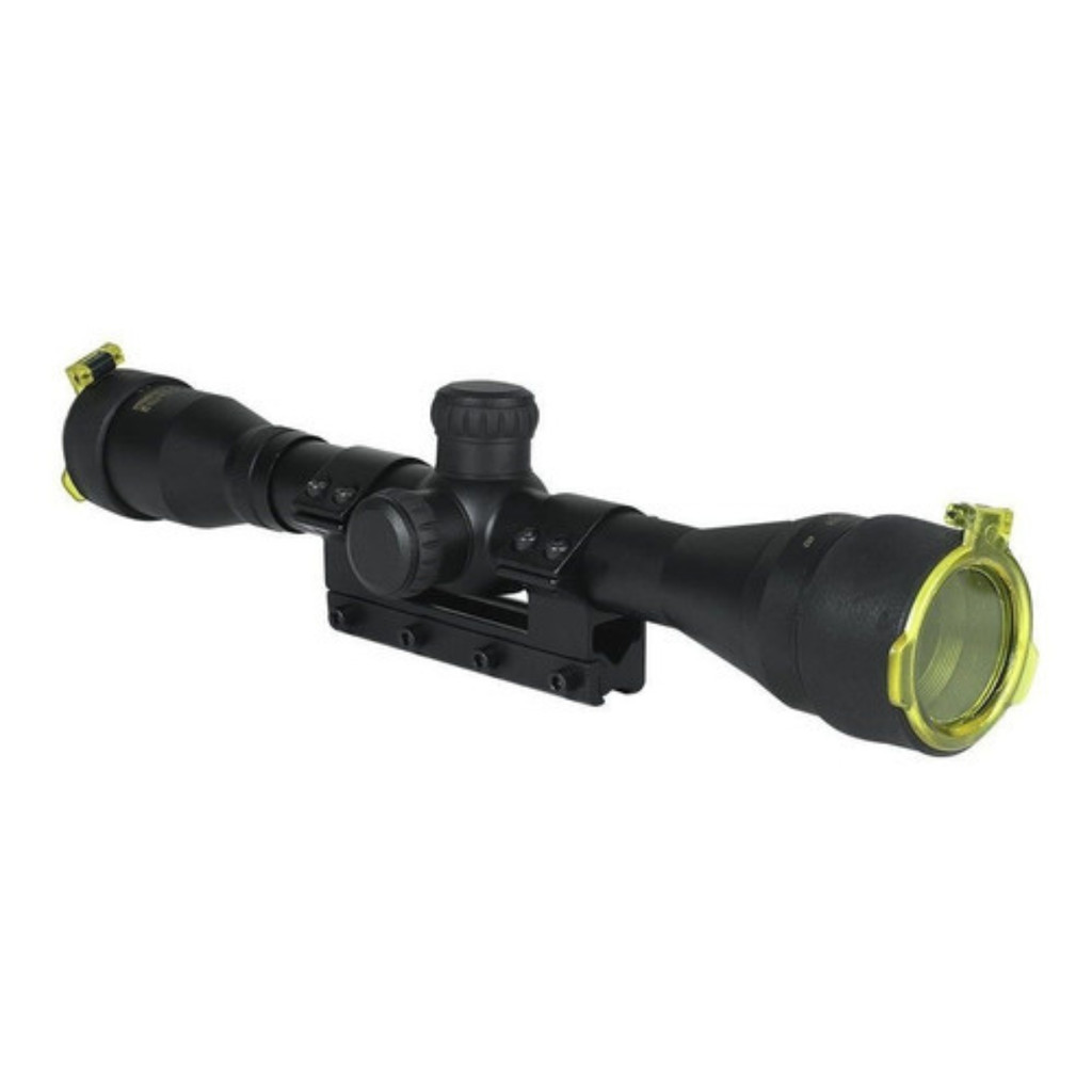 Luneta Rossi Gold Crown 4x32 Trilho 11mm Profissional Mira Telescópica Carabina Pressão Ajuste Preciso