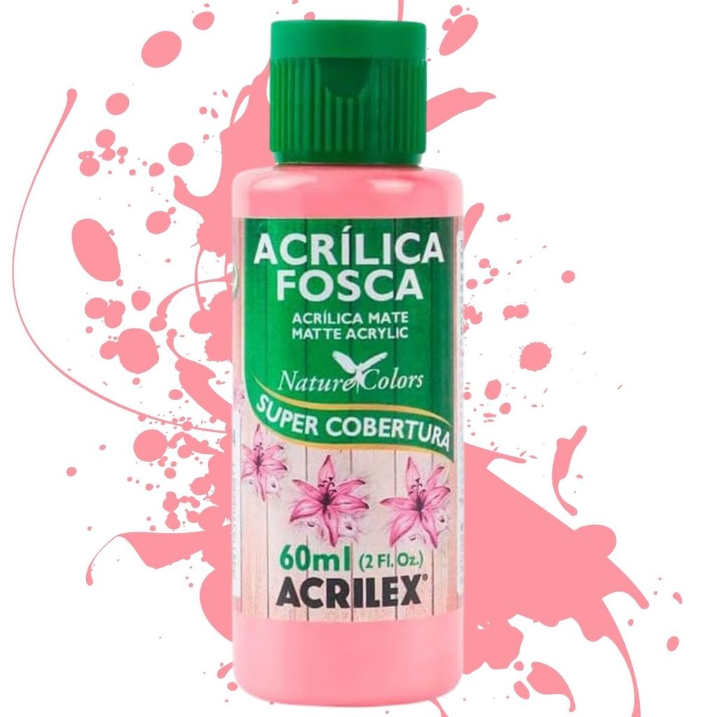 Tinta Acrílica Fosca Nature Colors 60ml - 828-rosa Antigo - Acrilex