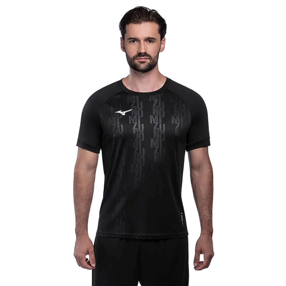 Camiseta Masculina Mizuno Fut II Preto em Oferta na Shopee