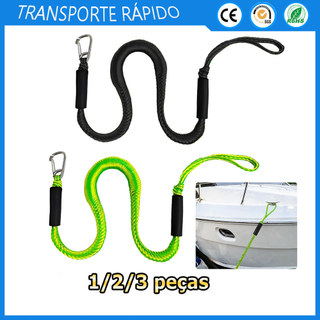 1/2/3 Corda elástica de amarração corda de amarração para jet ski com mosquetão corda de amarração com amortecimento