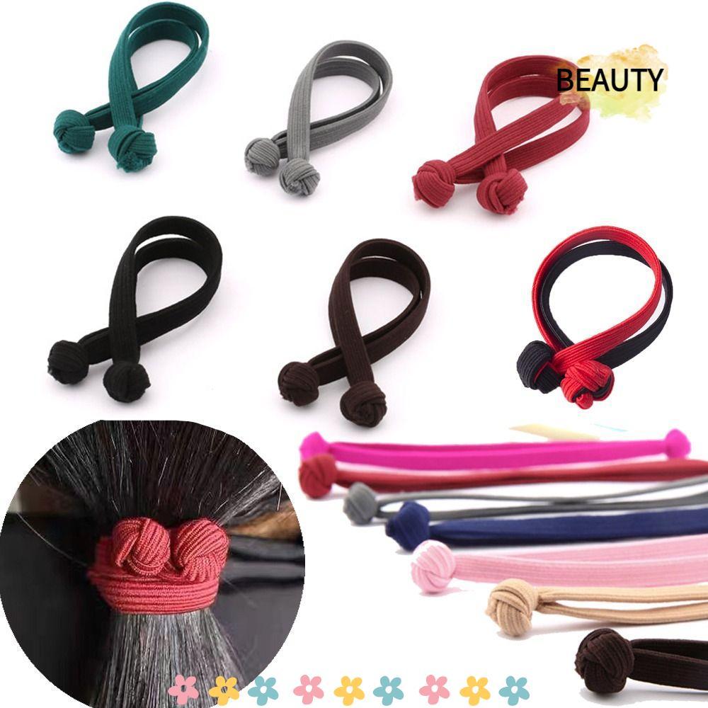 BEAUTYHOMEBR Corda De Cabeça Com Nó Chinês , Elástico Versátil De Rabo De Cavalo Alto , Gravata De Elásticos Da Moda