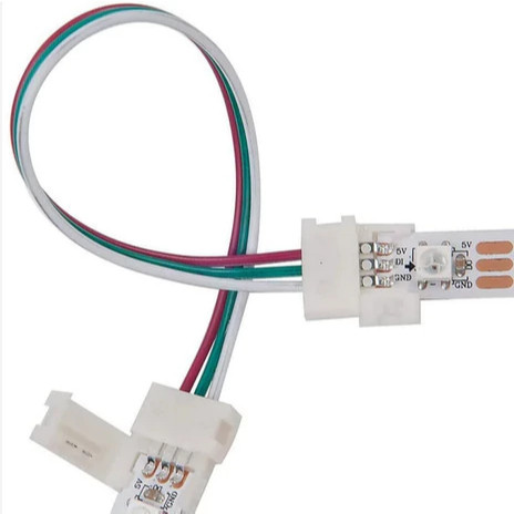 10 Emenda 3 Vias Com Extensor Flexível Para Fita LED Digital 2811, 2812 ou 6803