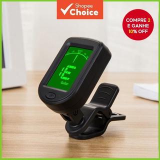 Miwayer Sintonizador Cromático Clip-on Display LCD Afinador De Instrumento De Cordas Para Guitarra Ukulele Violino