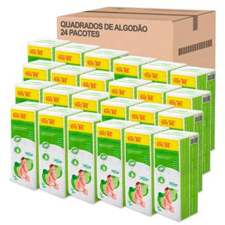 Kit 24 Quadrados de Algodao Baby com 100 unid Bellacotton em Oferta na Shopee