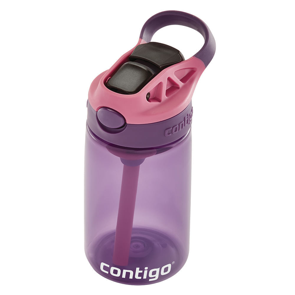 Detalhes do Garrafa Gizmo Flip Kids AUTOSPOUT® Rosa Roxo Contigo | 414ml