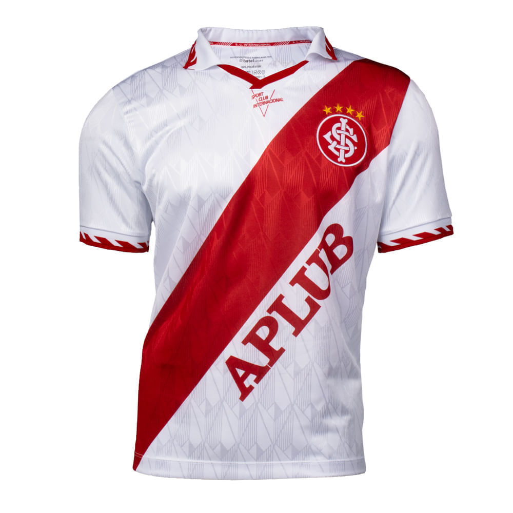 Camisa Masculina Internacional Retrô 1995 Polo Branco em Oferta na Shopee