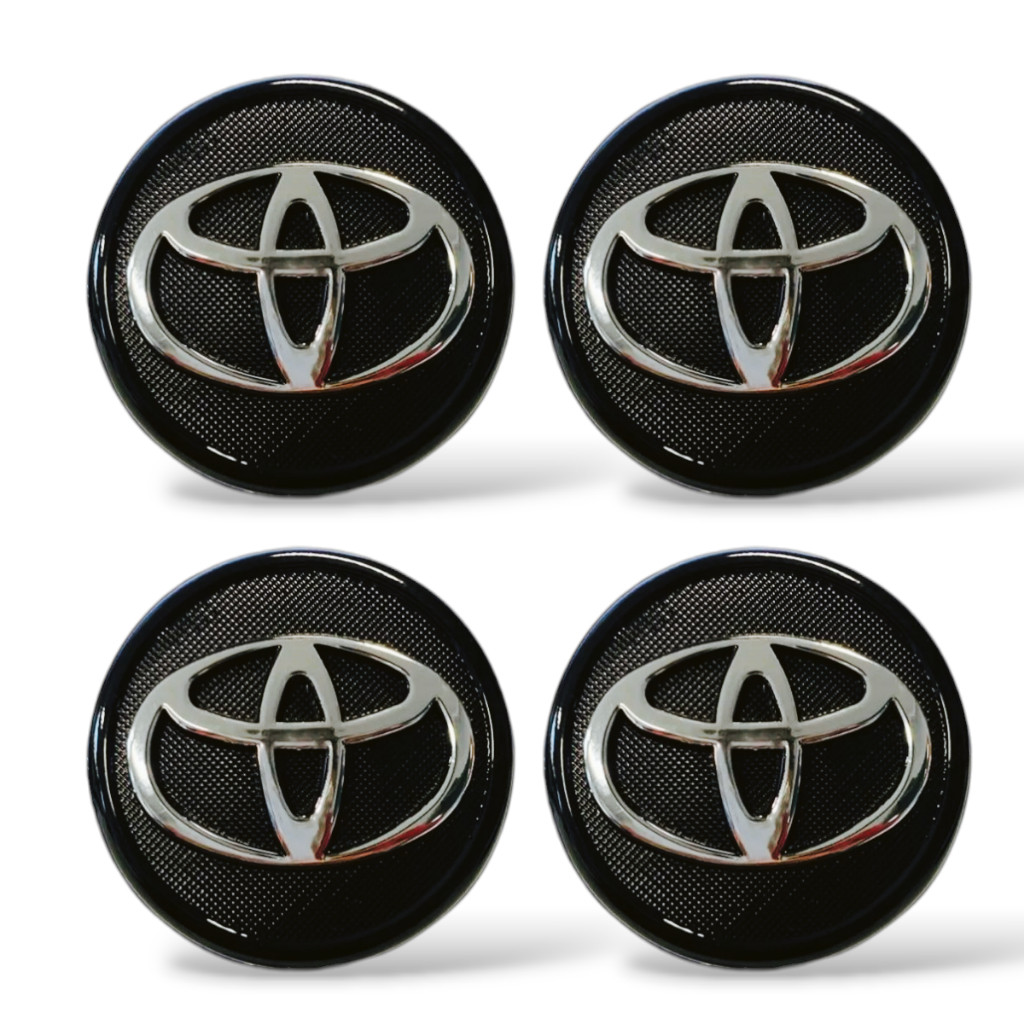 Jogo 4 Calotinha Centro Tampa Toyota Corolla Etios Preto em Oferta na Shopee