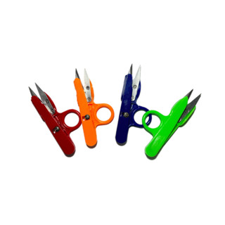 KIT de 1/2/3/4/6/12 Tesoura de arremate pic colorida tecelão em Oferta na Shopee