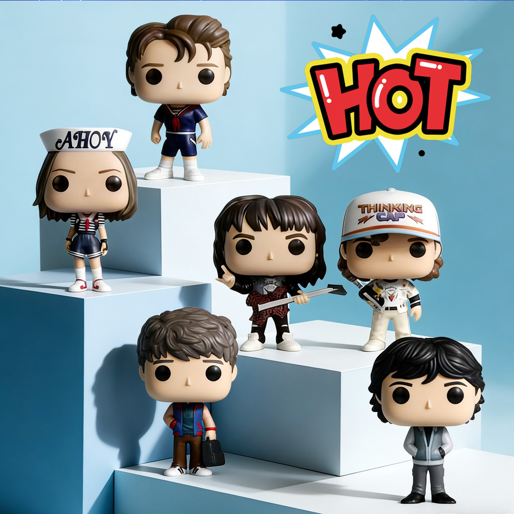 Figura De Vinil Stranger Things Dustin 1240 Eddie 1250 Robin 674 Steve 675 Mike 1783 Will 1786 Modelo Boneca Ornamento P em Oferta na Shopee