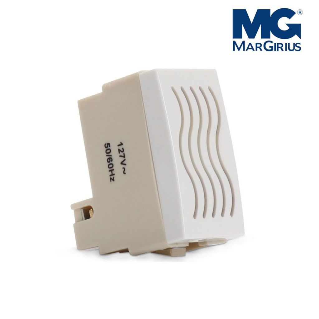 Módulo Cigarra Campainha 127V Sleek Branco Margirius