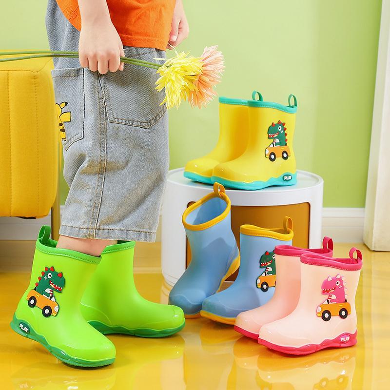 Botas De Chuva Infantis RoadGold Para Bebês Novos Desenhos Animados Fofos Crianças Ao Ar Livre À Prova D'água Antiderrap