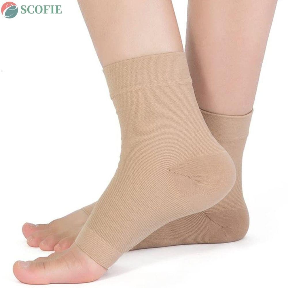 SCOFIE Meias Casuais Justas , 1 Par De Mangas De Compressão , Almofadas De Calcanhar , Acessórios Para Sapatos , Recuper