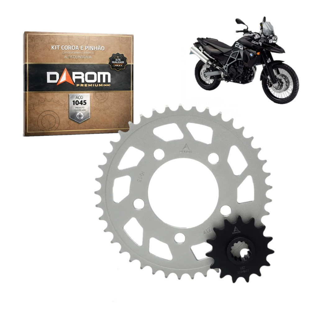 Kit Coroa 42D Pinhão 17D BMW F800 GS 2008/2018