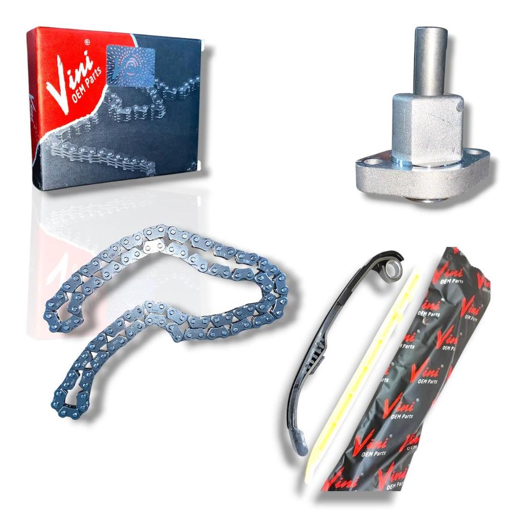 Kit Corrente Comando + Guia E Tensor + Acionador Titan 150