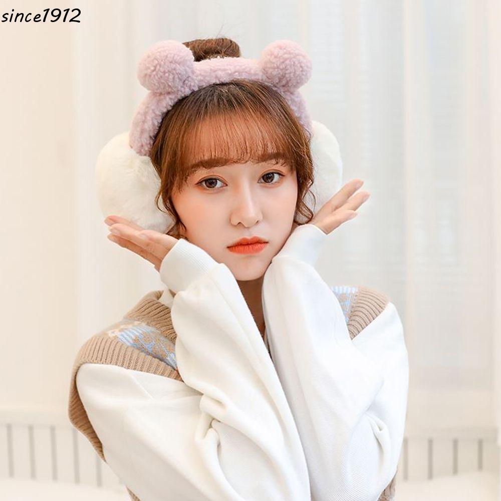 Desce Protetor De Orelha Feminino , Quente , Confortável , Doce , Sapo , Urso , Criança , Cor Sólida , Proteção De Ouvid