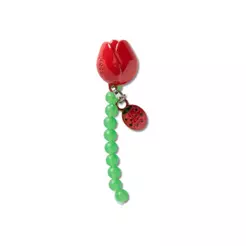 Jibbitz™ Rosa Com Joaninha Único