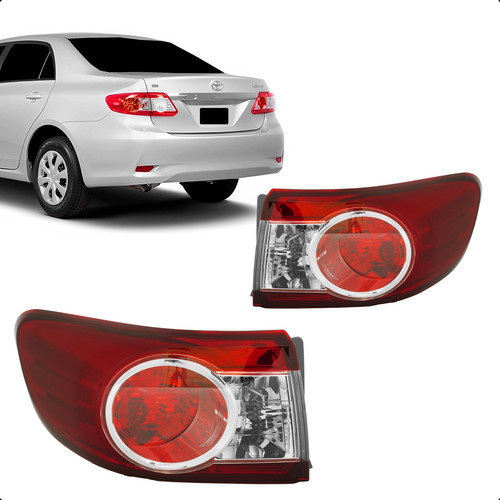 Lanterna Traseira Corolla 2012 A 2013 Canto Sem Led