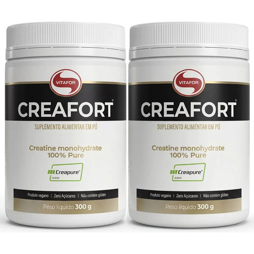Kit 2 Creafort Creatina Creapure 300g Vitafor