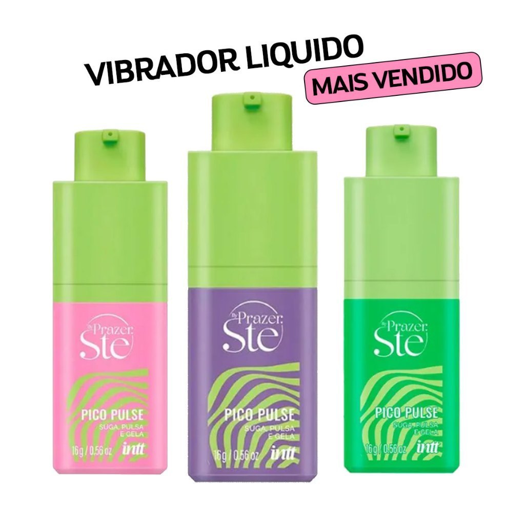 Pico Pulse INTT Gel Sugador Pulsa, Treme e vibra Gel Excitante Melancia Prazer Ste 16g