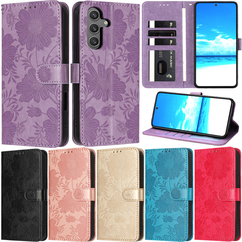 Caixa De Luxo Para Samsung Galaxy A57 A37 5G A17 A26 A56 A36 A16 A07 A06 A05s A05 A55 A35 A15 A54 A34 Livro Carteira Gir