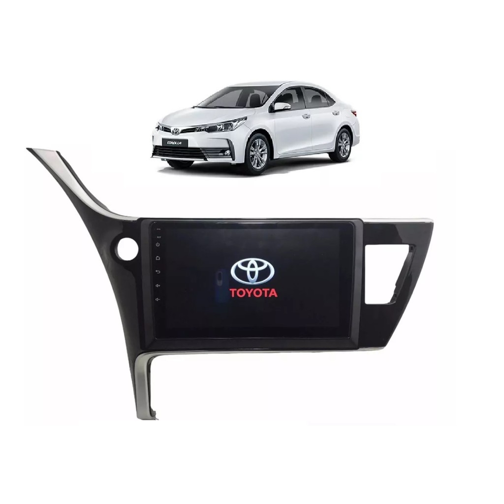Kit Multimídia Corolla 2018 / 2019 GLi 9 Pol Android Carplay Gps 2/32GB - Roadstar 915BR