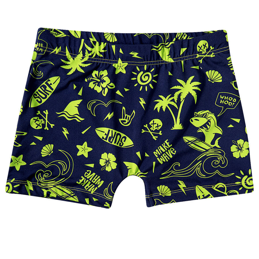 Shorts Praiano Infantil Marinho 12 A 16 Anos Uv50 Tip Top