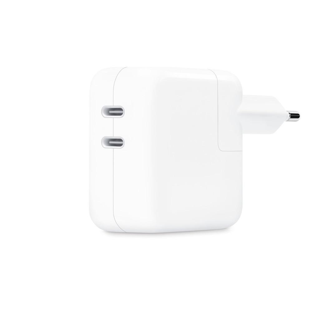 Carregador iPhone, iPad, MacBook, Apple Watch, Apple Vision, AirPods, Apple 35W - USB-C- Duas Portas