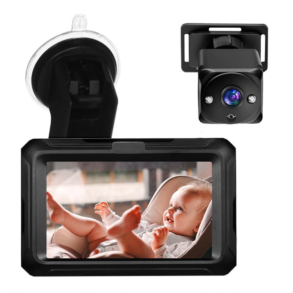 Monitor Genérico de Câmera Carro de Bebê 1080p Visão Noturna Rotação 360 Segurança de Recém-nascidos (voltado — R$ 333,63 em Shopee