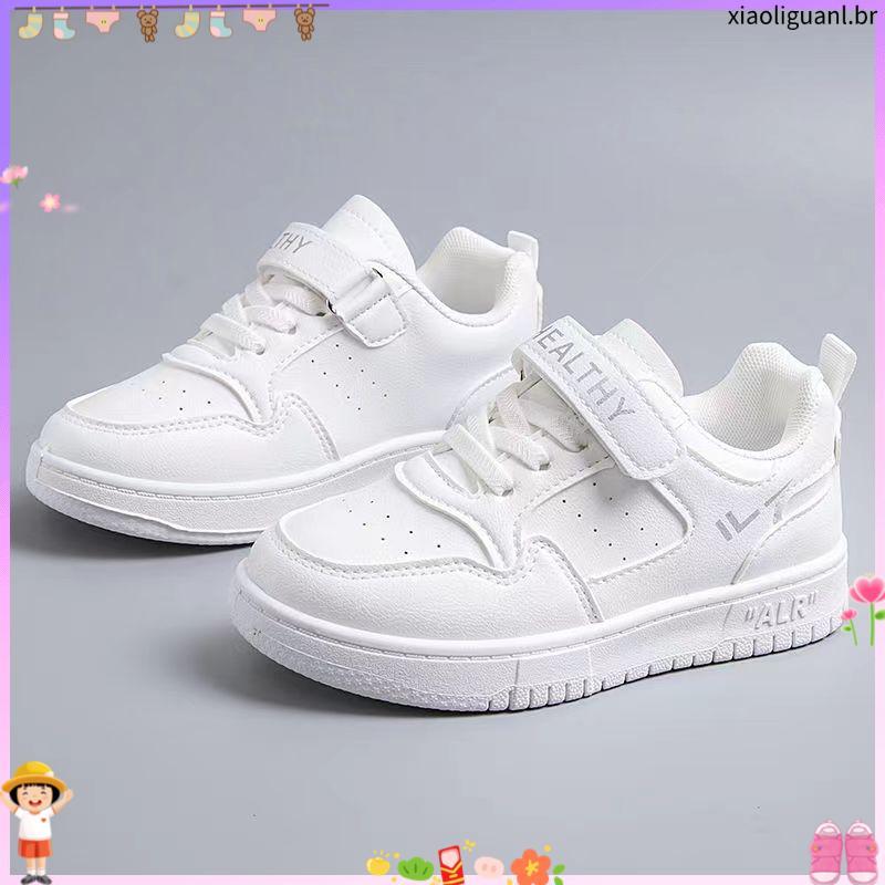 tênis infantil masculino kit tênis infantil masculino Astro Boy Kids Little White Shoes Boys Shoes 2024 Novo Outono So