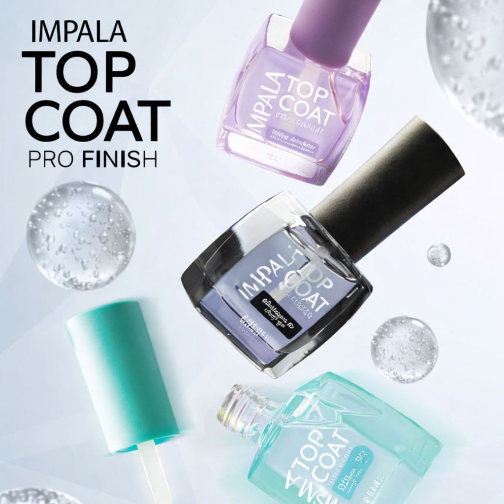 Top Coat Impala Pro Finish 4D – Brilho Absoluto, Secagem Ultra Rápida e Proteção