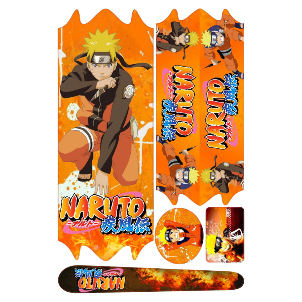 Cartela Adesivo Bike Naruto Infantil P/Bike  Aro 12/16/20