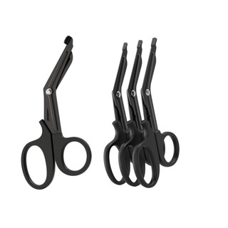 Kit 2 a 10 Tesoura Ponta Romba Pequena Edc Aph tático Samu Bombeiros Primeiros Socorros Sem Ponta