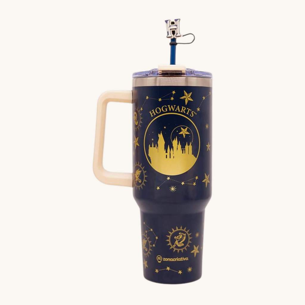 Canecão Tumbler c/ Pingente 1,15L Hogwarts Casas Zona Criativa - 10026555