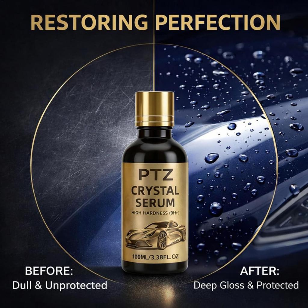 100ML PTZ Revestimento Cerâmico De Grafeno 9H + Soro De Cristal Avançado Para Carros Profissional Detalhamento Automátic