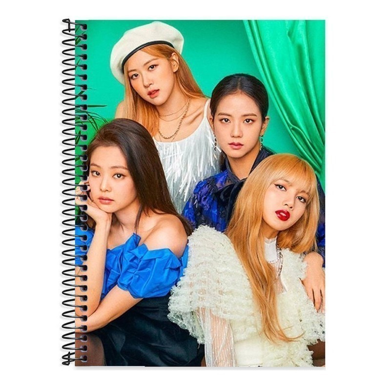 Caderno   Black Pink 10 Matérias 160 Folhas Capa Dura
