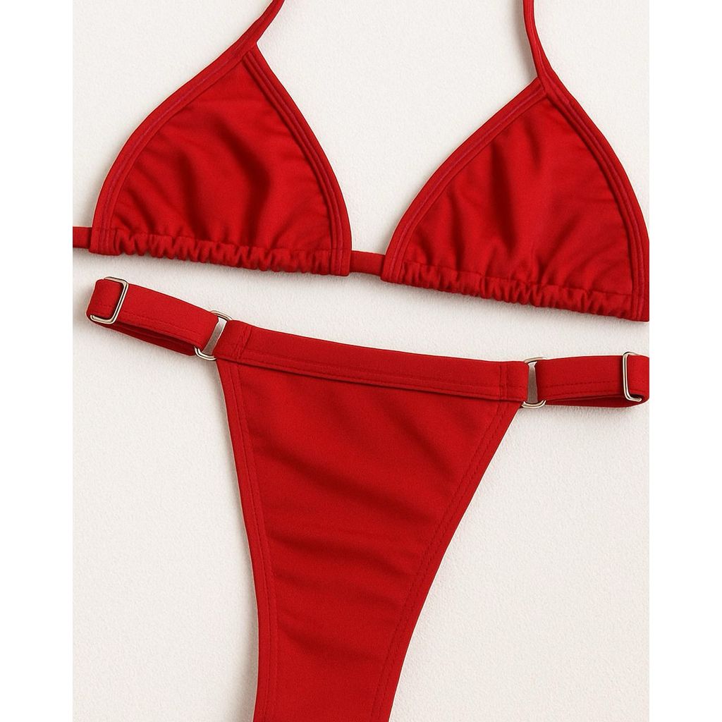 Biquini Conjunto bikini marquinha de fita com regulador e argola tons unicos ENVIO IMEDIATO em Oferta na Shopee