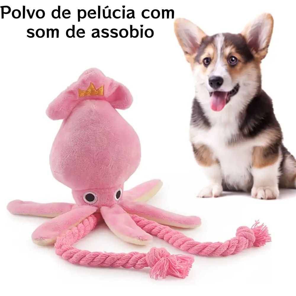 Brinquedo de pelúcia para animais de estimação com apito e corda de algodão, resistente à dentição e mordidas. em Oferta na Shopee