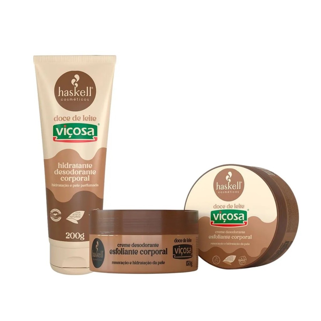 Kit Corpo Doce de Leite (2 itens) (2 itens) Haskell | Hidratante + Esfoliante Corporal em Oferta na Shopee
