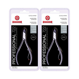 Kit Alicate de Cutícula Mundial Inox 722 Cabo Curto 2 unidades em Oferta na Shopee