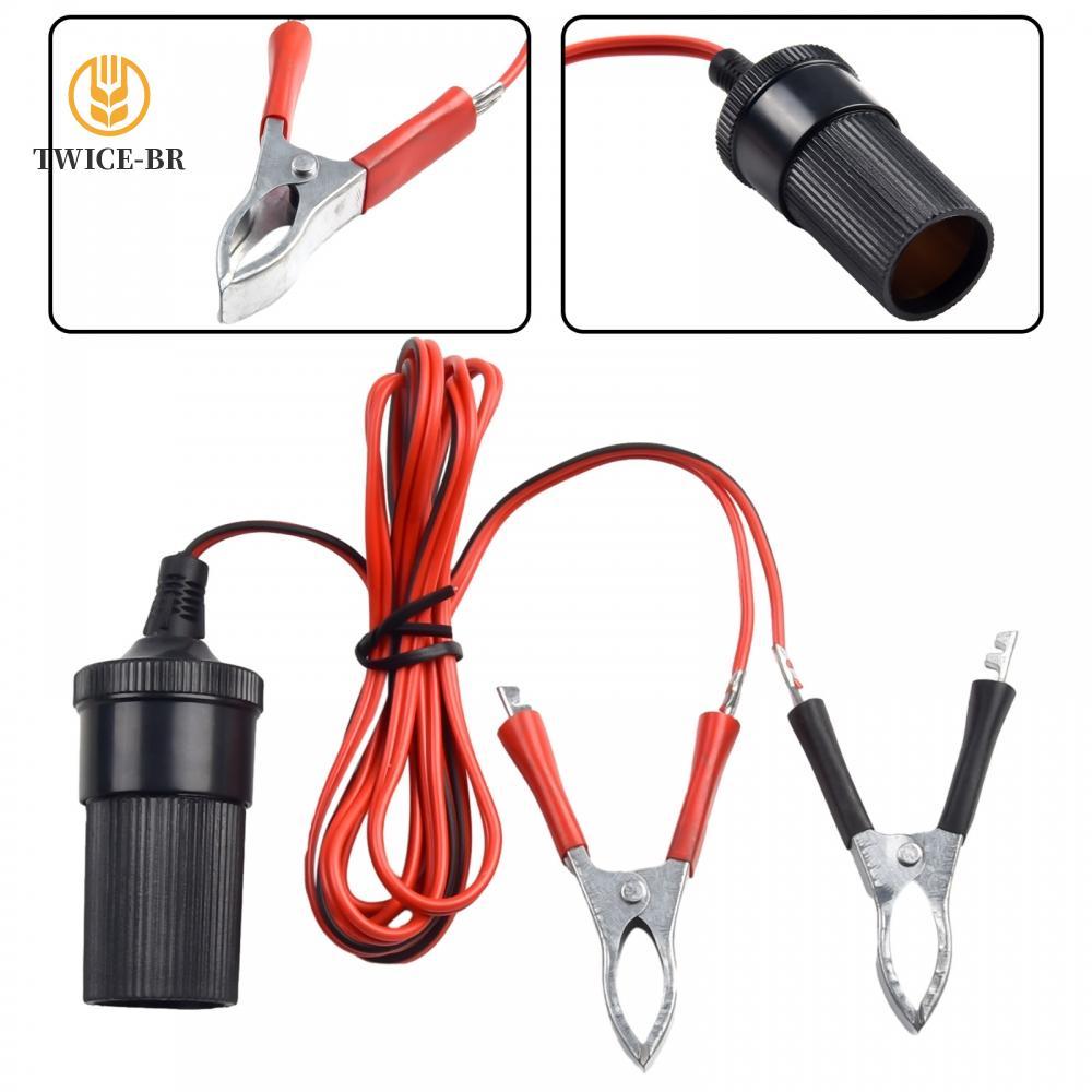 Clipes De Bateria De Carro Adaptador Braçadeira Isqueiro Soquete Cabo Mais Novo