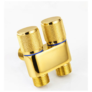 Registro Torneira Dupla 2 Saídas Independentes 1/2 Dourado em Oferta na Shopee