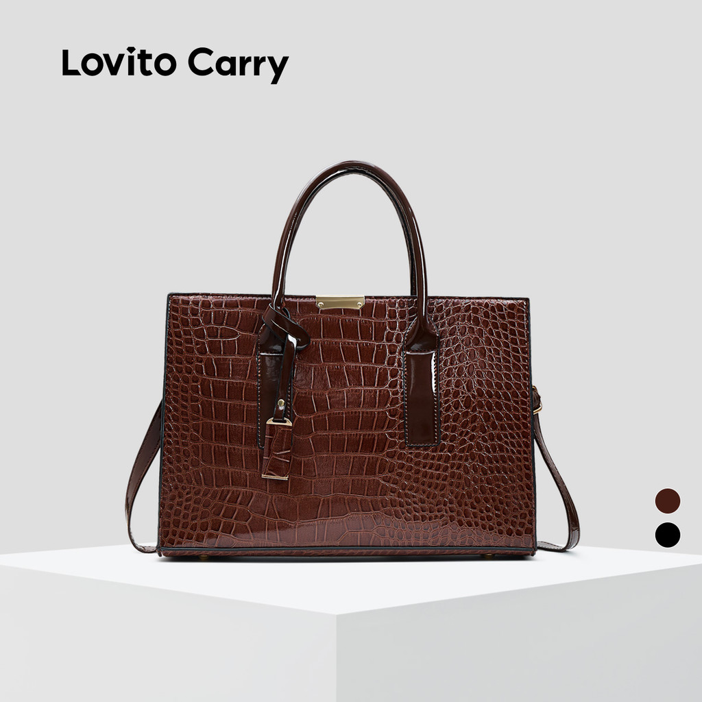 (Lovito Carry) Bolsa de Ombro Pequena para Mulheres LFR13142 em Oferta na Shopee
